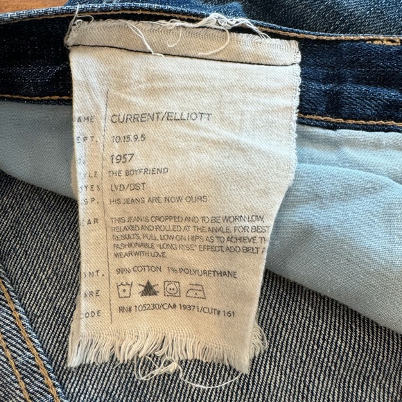 Current Elliot- The Boyfriend Ankle Jean - Picture 2 of 4
